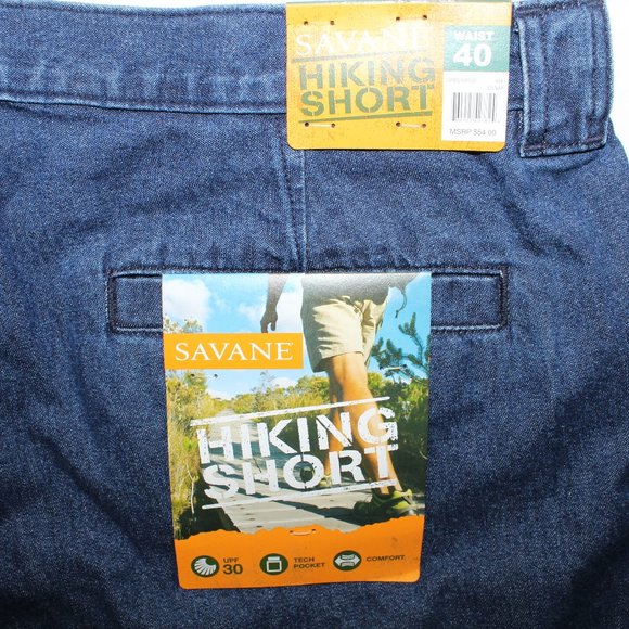 Savane Shorts Savane Hiking Short Cargo Nwt Mens 4 X 8 Blue Comfort